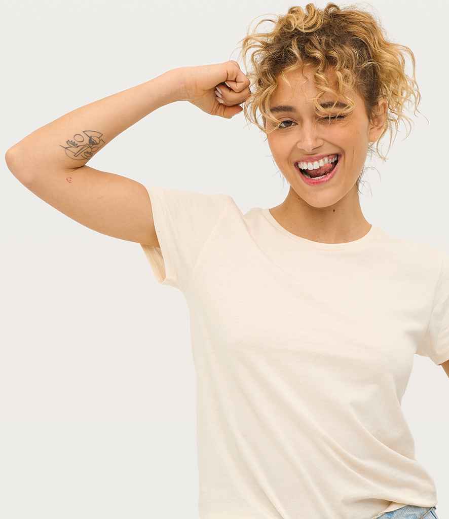 SOL'S Ladies Crusader Organic T-Shirt in Natural