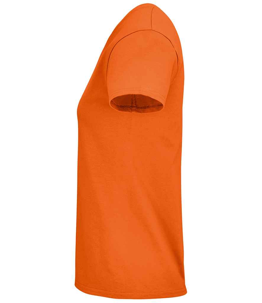 SOL'S Ladies Crusader Organic T-Shirt in Orange, side view