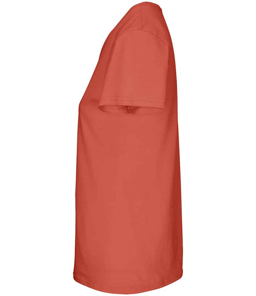 SOL'S Ladies Crusader Organic T-Shirt in Pop Orange, side view