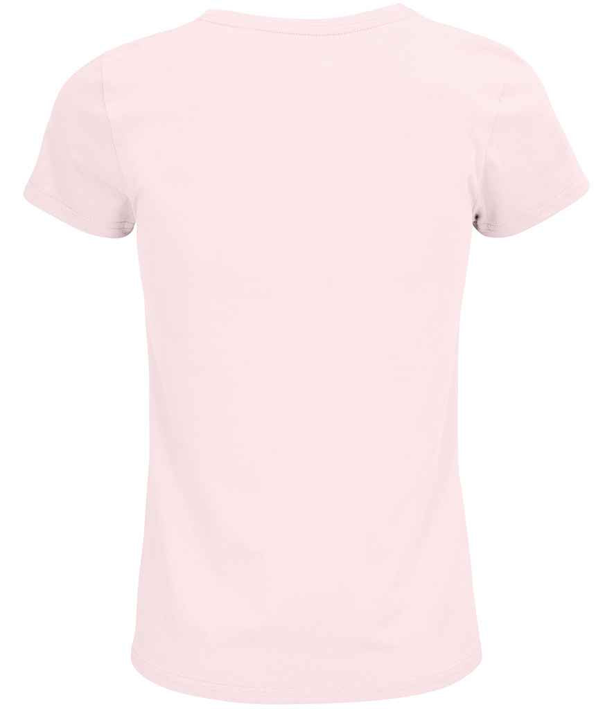 SOL'S Ladies Crusader Organic T-Shirt in Pale Pink, back view