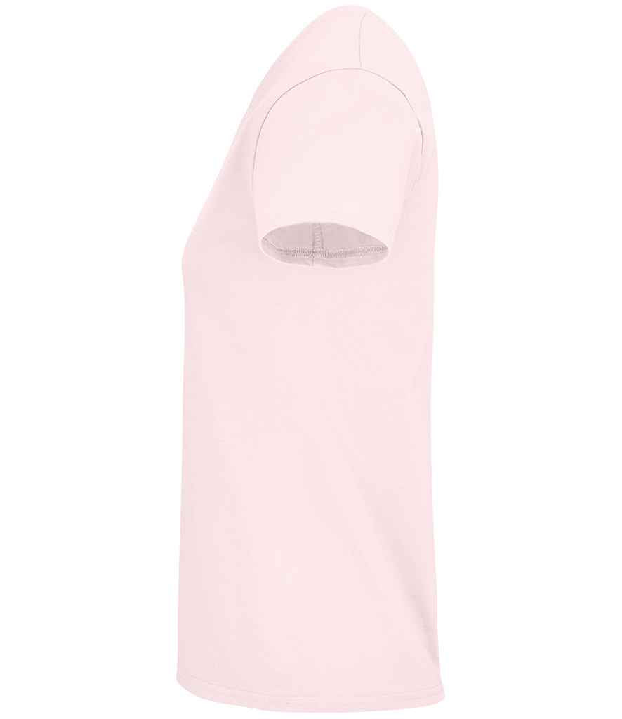 SOL'S Ladies Crusader Organic T-Shirt in Pale Pink, side view