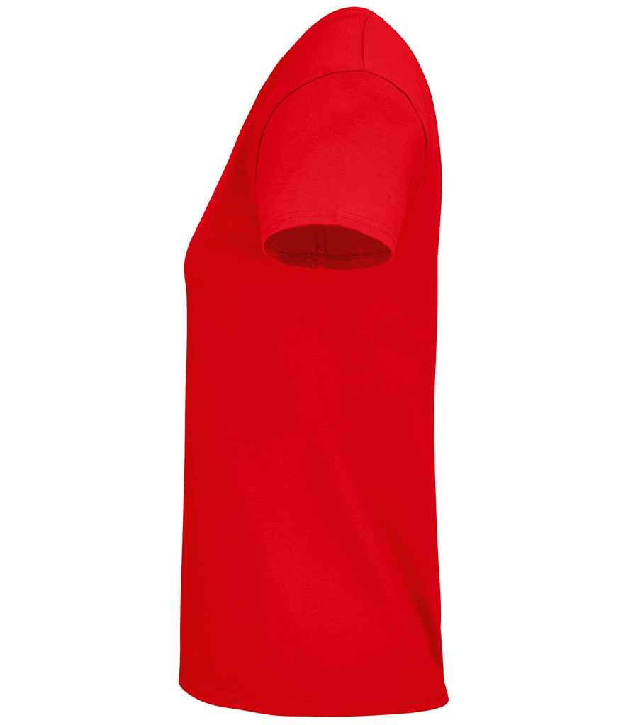 SOL'S Ladies Crusader Organic T-Shirt in Red, side view