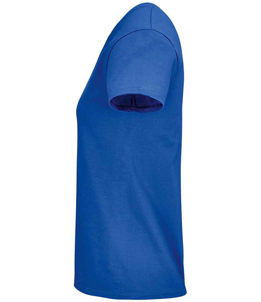 SOL'S Ladies Crusader Organic T-Shirt in Royal Blue, side view