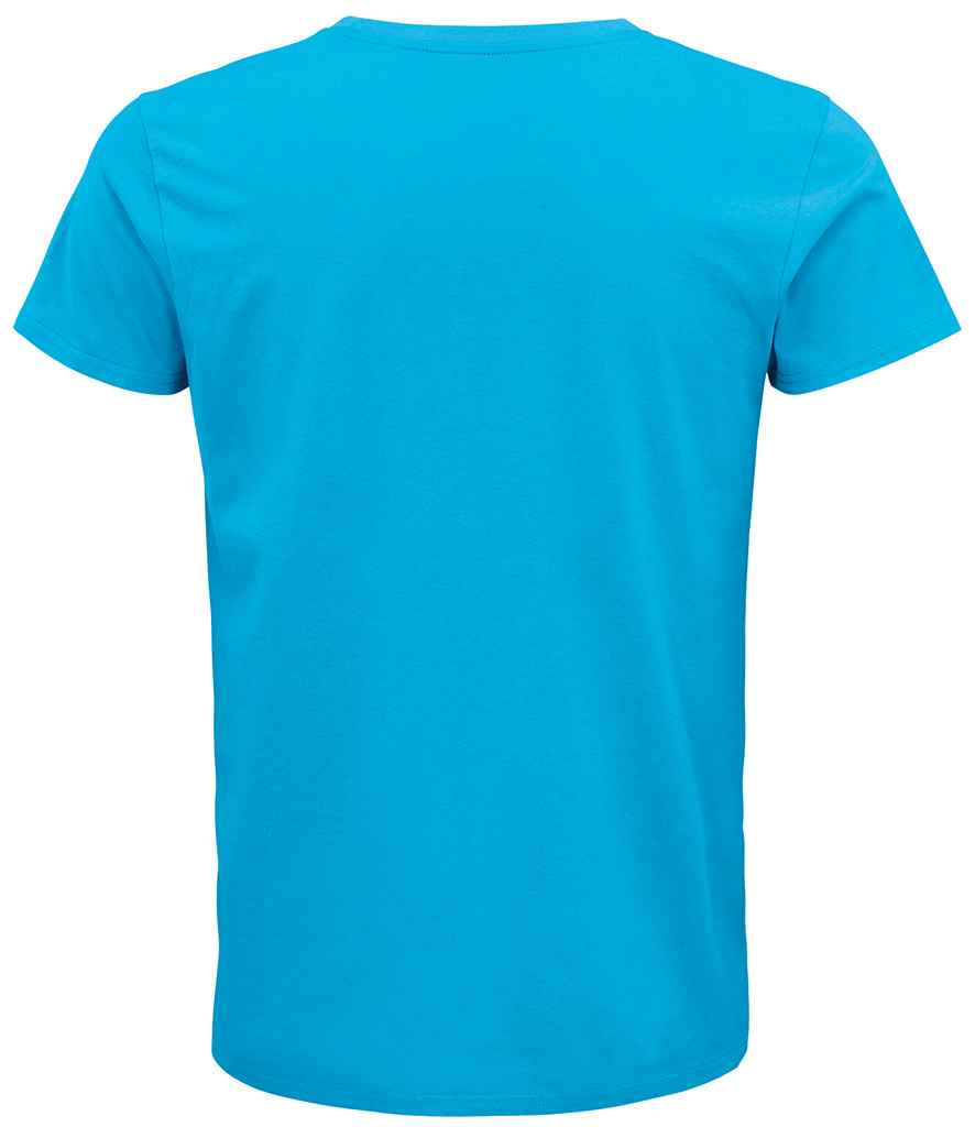SOL'S Crusader Organic T-Shirt in Aqua, back view