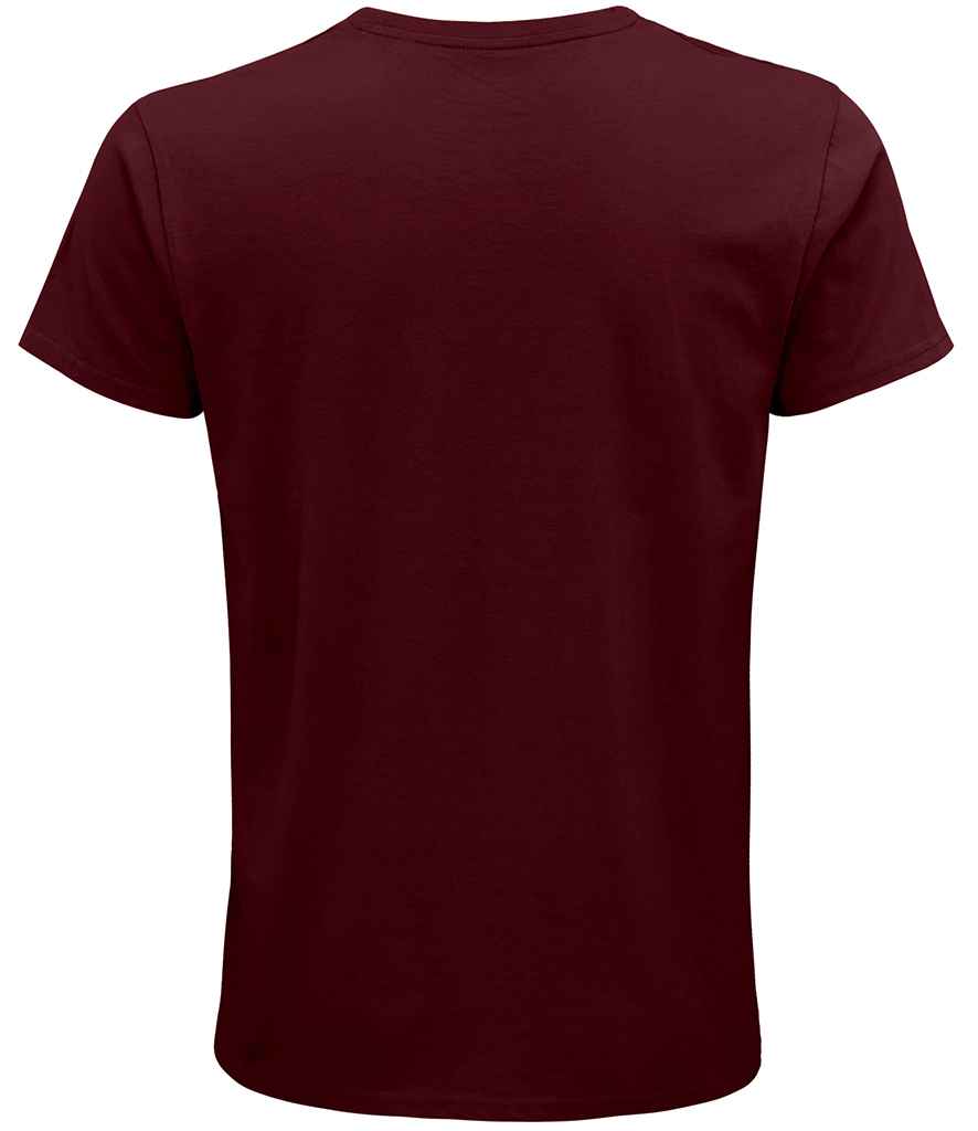 SOL'S Crusader Organic T-Shirt in Burgundy, back view