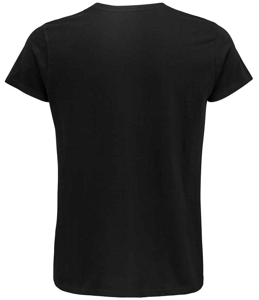 SOL'S Crusader Organic T-Shirt in Deep Black, back view