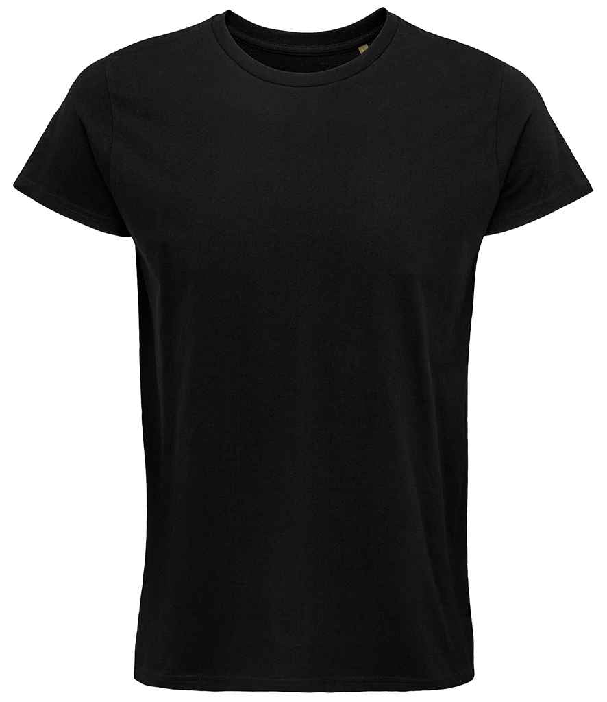 SOL'S Crusader Organic T-Shirt in Deep Black, front view