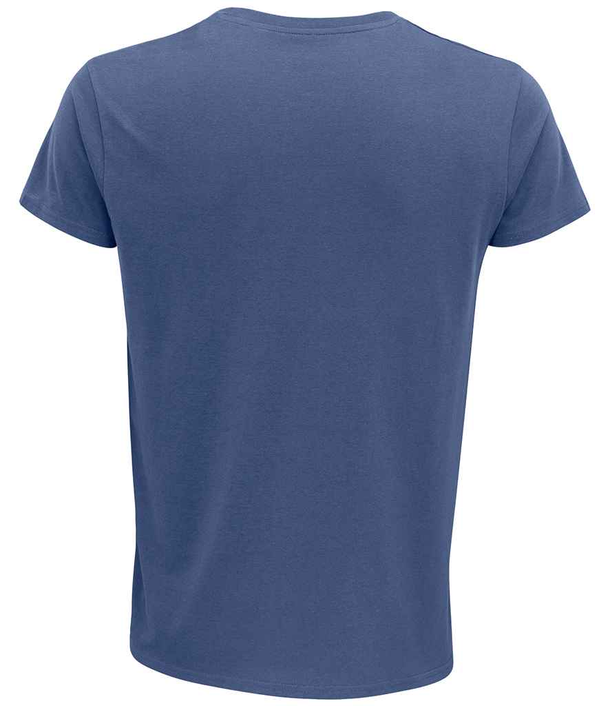 SOL'S Crusader Organic T-Shirt in Denim, back view