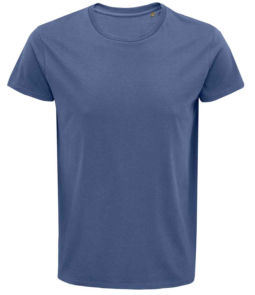 SOL'S Crusader Organic T-Shirt in Denim, front view