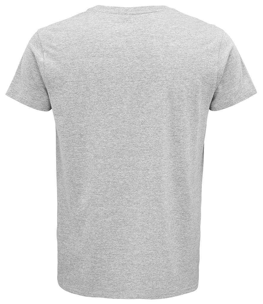 SOL'S Crusader Organic T-Shirt in Grey Marl, back view