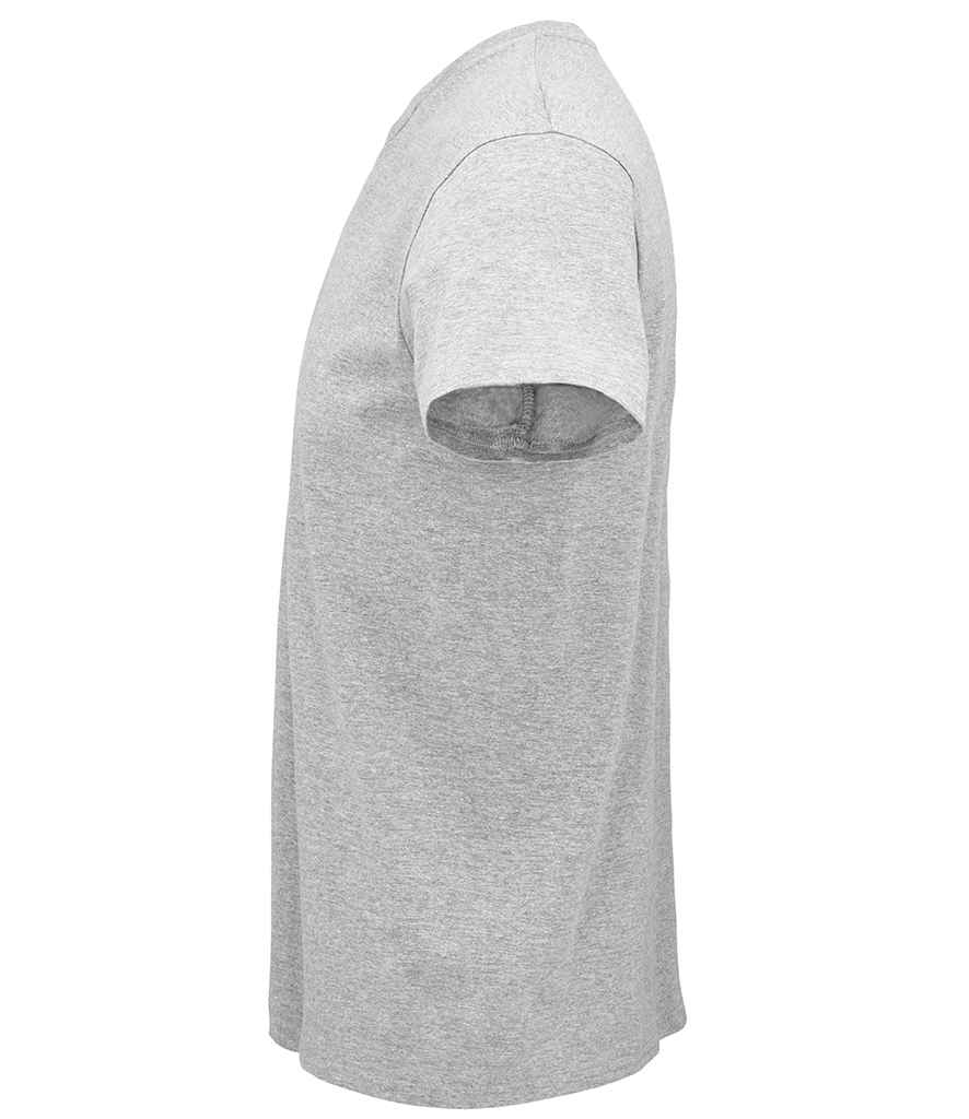 SOL'S Crusader Organic T-Shirt in Grey Marl, side view