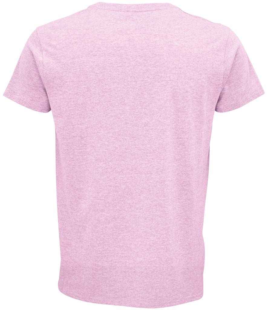SOL'S Crusader Organic T-Shirt in Heather Pink, back view