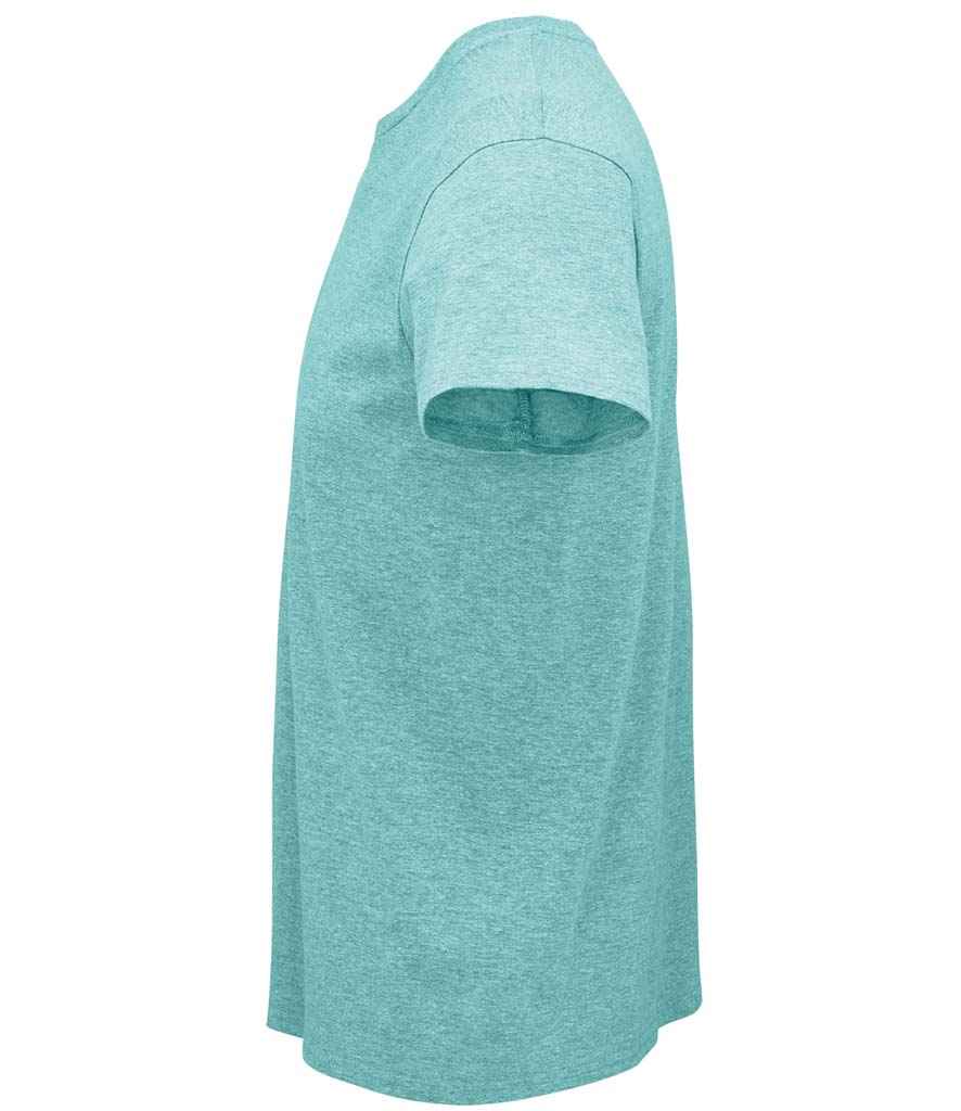 SOL'S Crusader Organic T-Shirt in Heather Light Green, side view