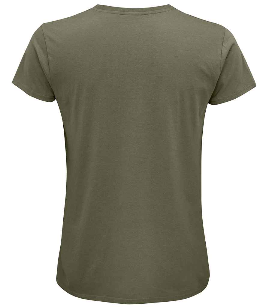 SOL'S Crusader Organic T-Shirt in Khaki, back view
