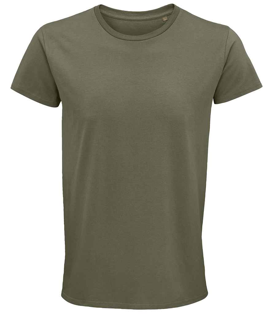 SOL'S Crusader Organic T-Shirt in Khaki, front view