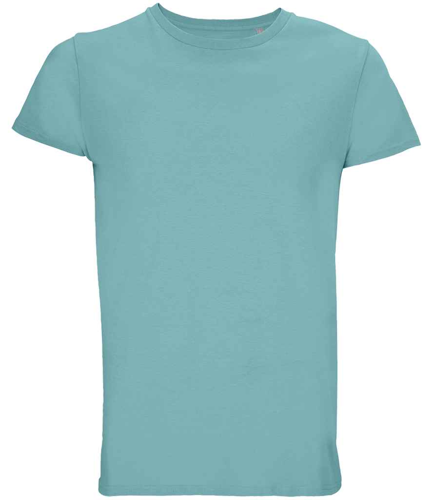SOL'S Crusader Organic T-Shirt in Pool Blue, front view