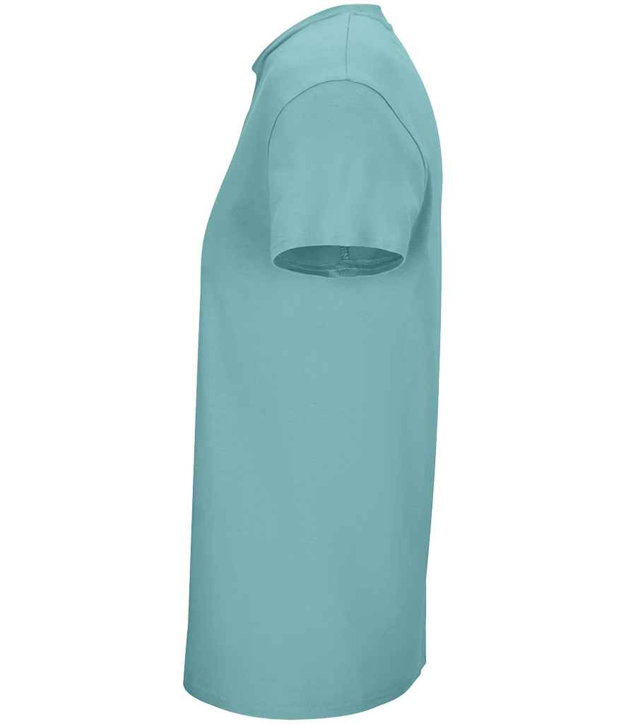 SOL'S Crusader Organic T-Shirt in Pool Blue, side view