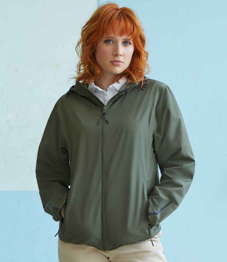 NEOBLU Unisex Andrea Waterproof Windbreaker Jacket in Deep Khaki