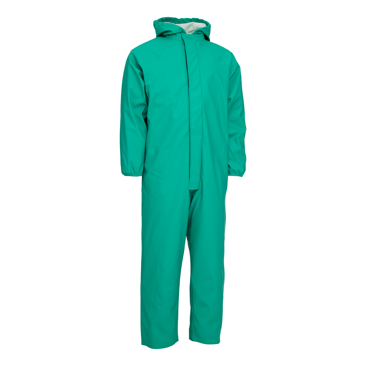 ELKA Rainwear Made in Europe Chemical Protection Coverall with Helmet Hood Holly Green – 1