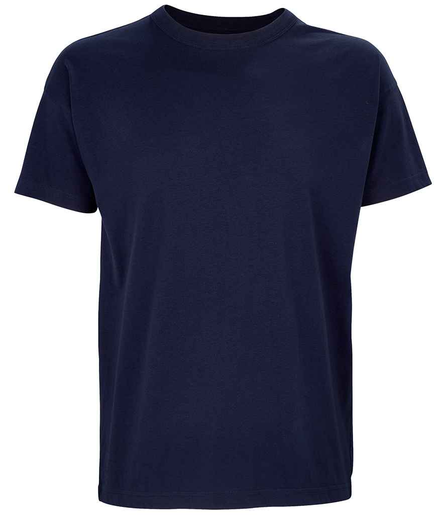 SOL'S Boxy Oversized Organic T-Shirt in French Navy, front view