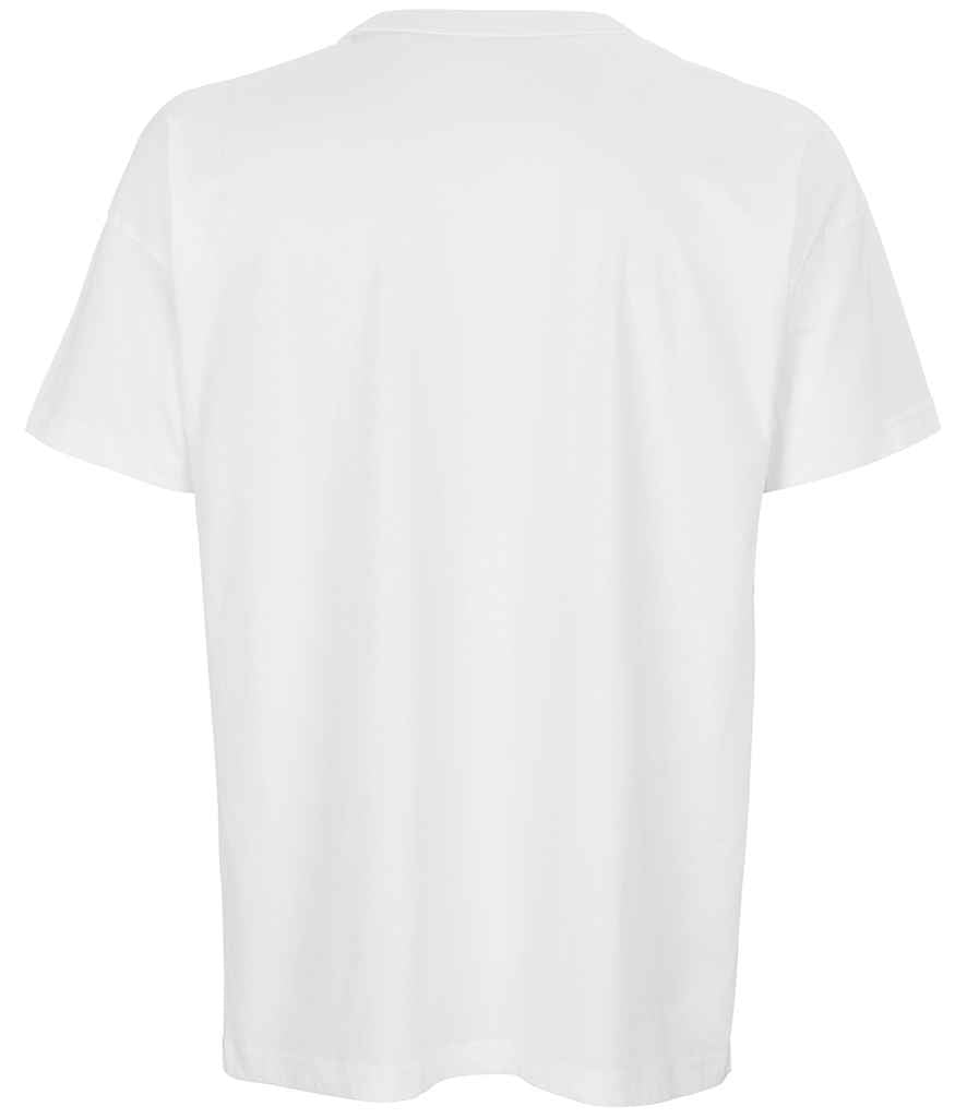 SOL'S Boxy Oversized Organic T-Shirt in White, back view
