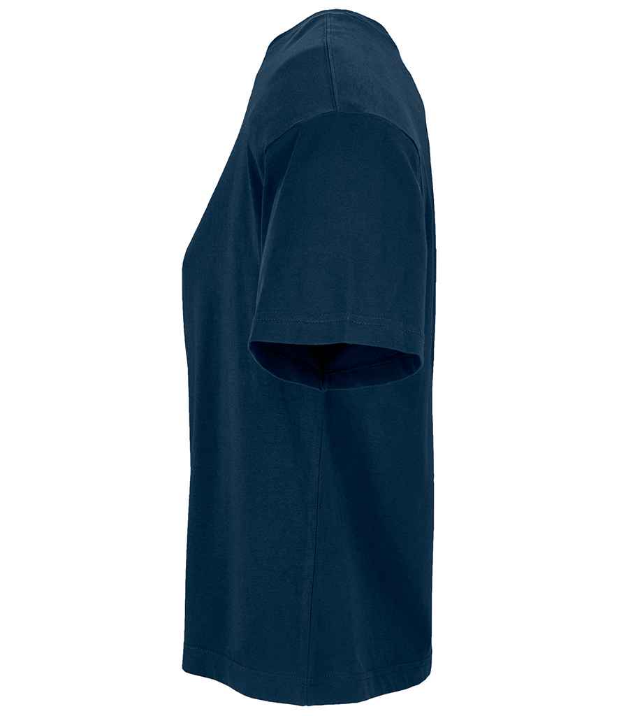 SOL'S Ladies Boxy Oversized Organic T-Shirt in French Navy, side view