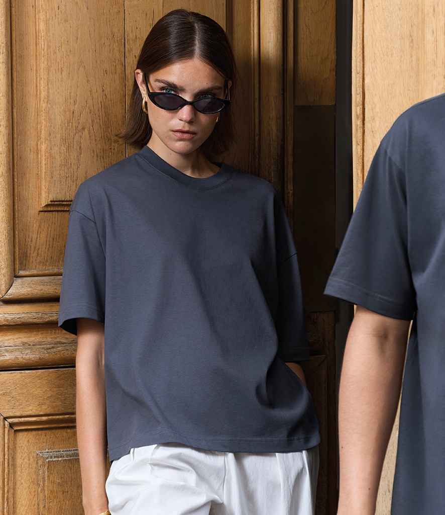 SOL'S Ladies Boxy Oversized Organic T-Shirt in Mouse Grey