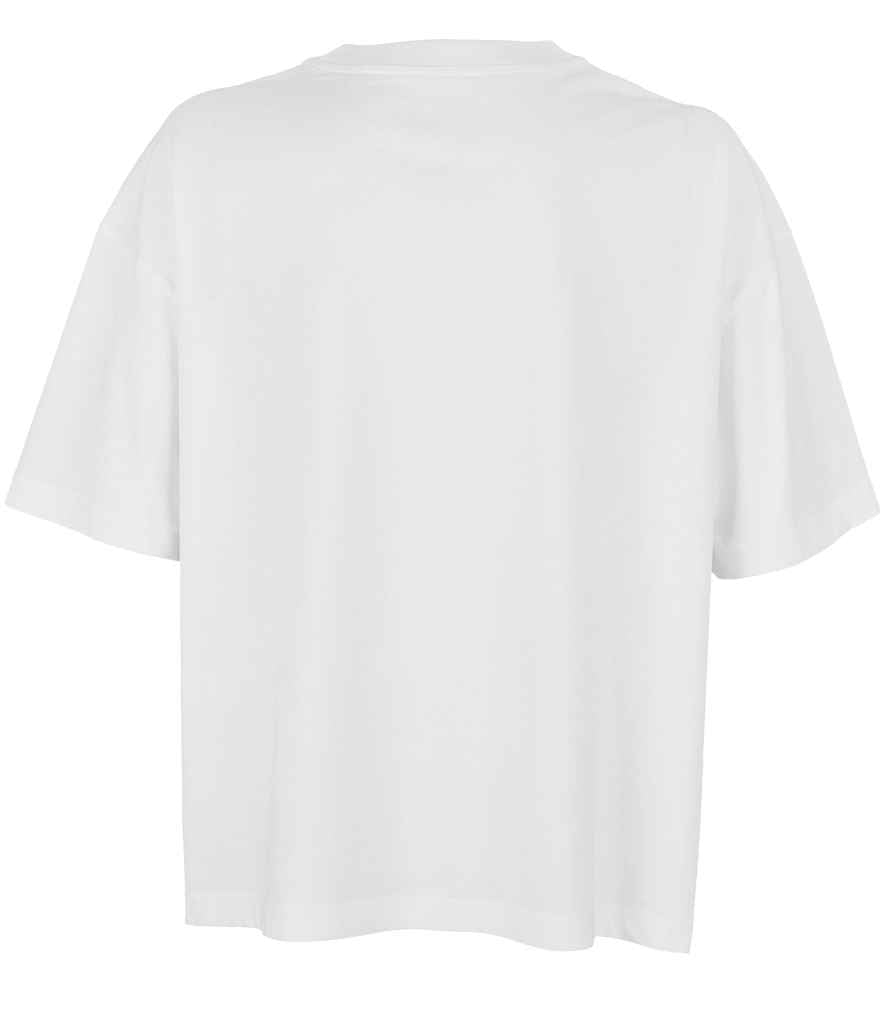 SOL'S Ladies Boxy Oversized Organic T-Shirt in White, back view
