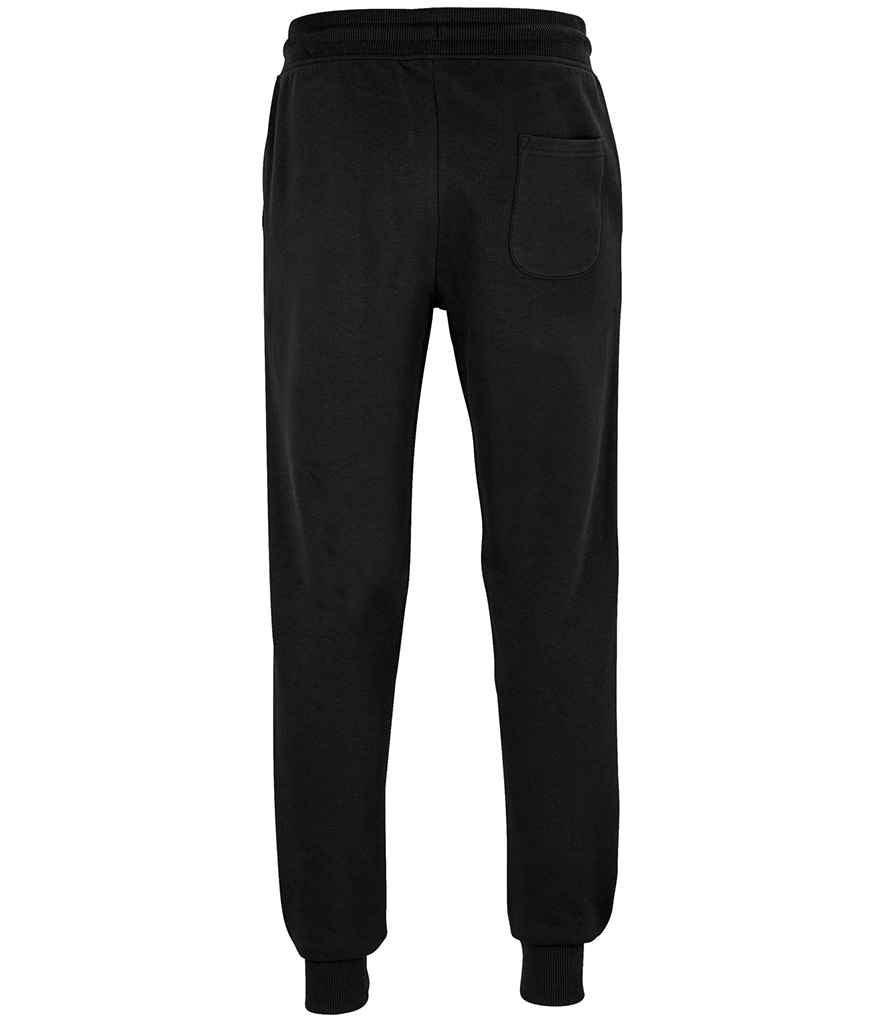 SOL'S Unisex Jumbo Organic Jog Pants in Black, back view
