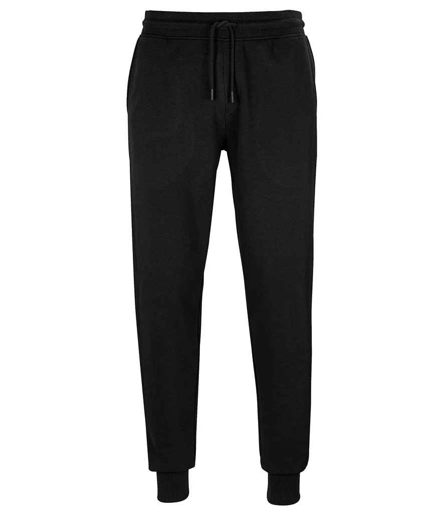 SOL'S Unisex Jumbo Organic Jog Pants in Black, front view