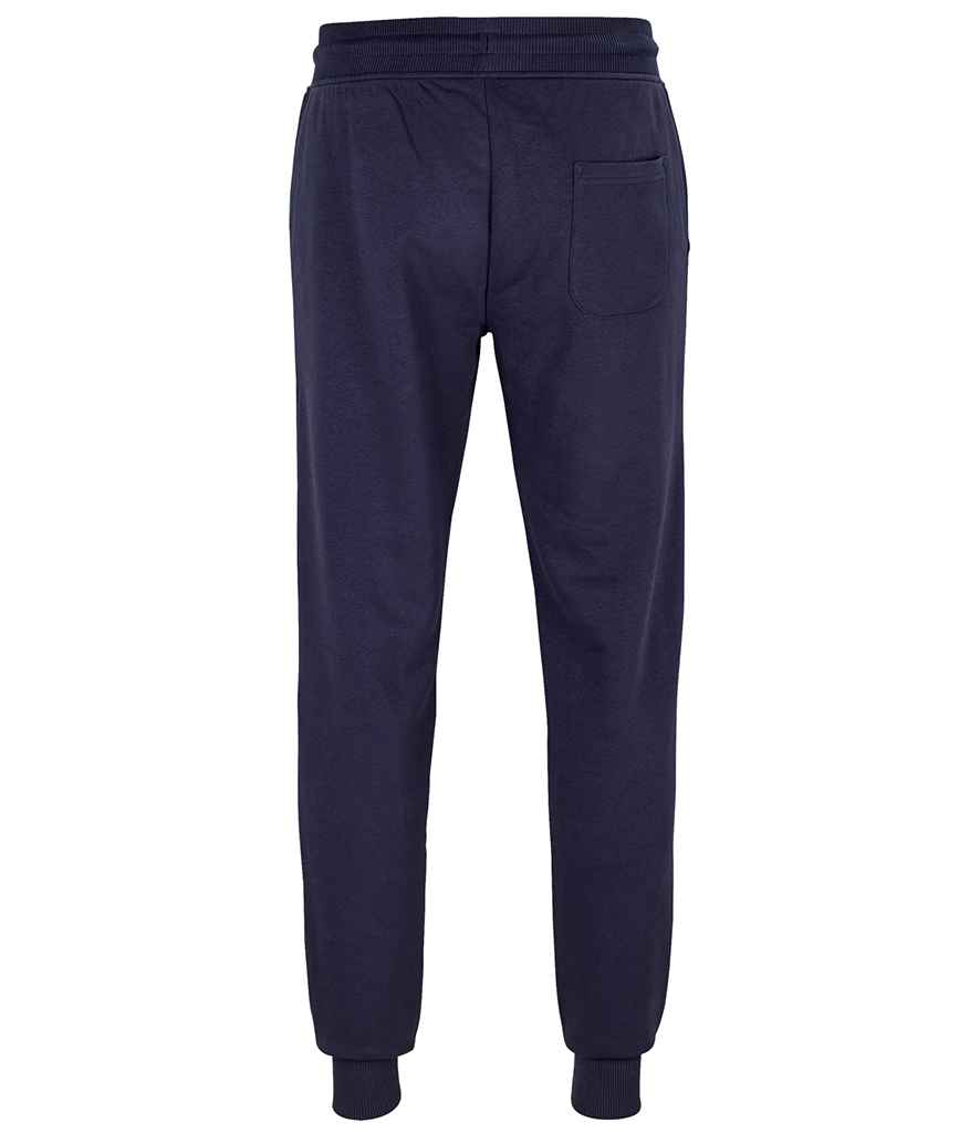 SOL'S Unisex Jumbo Organic Jog Pants in French Navy, back view