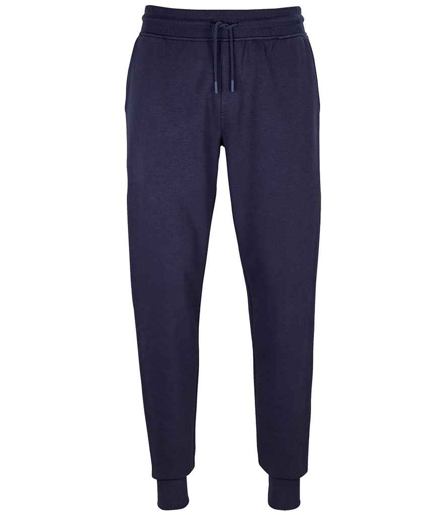 SOL'S Unisex Jumbo Organic Jog Pants in French Navy, front view