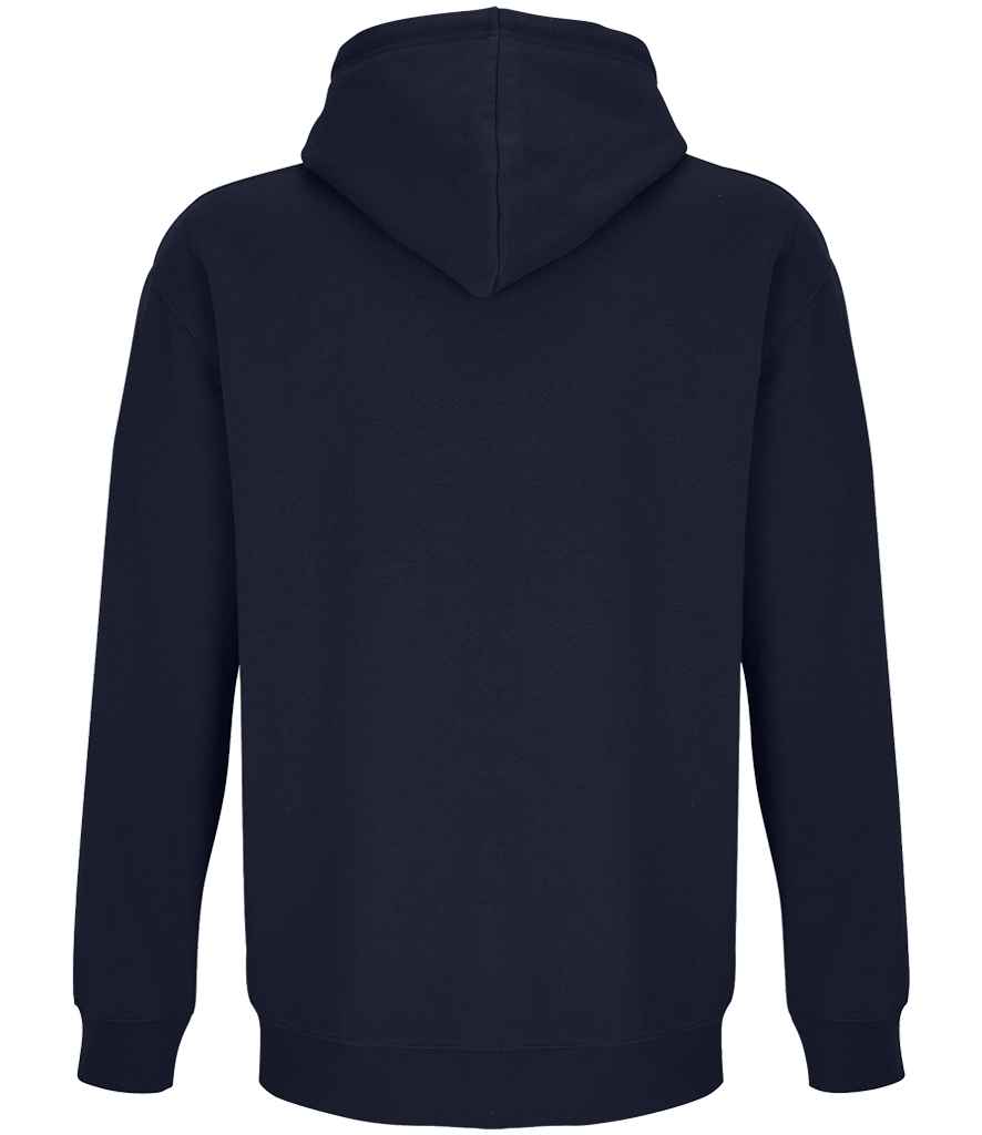 SOL'S Unisex Carter Full Zip Hoodie in French Navy, back view