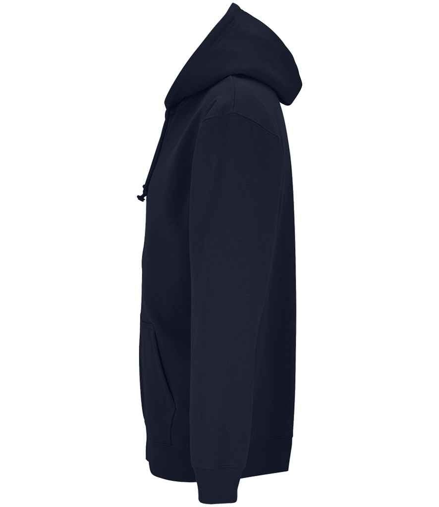 SOL'S Unisex Carter Full Zip Hoodie in French Navy, side view