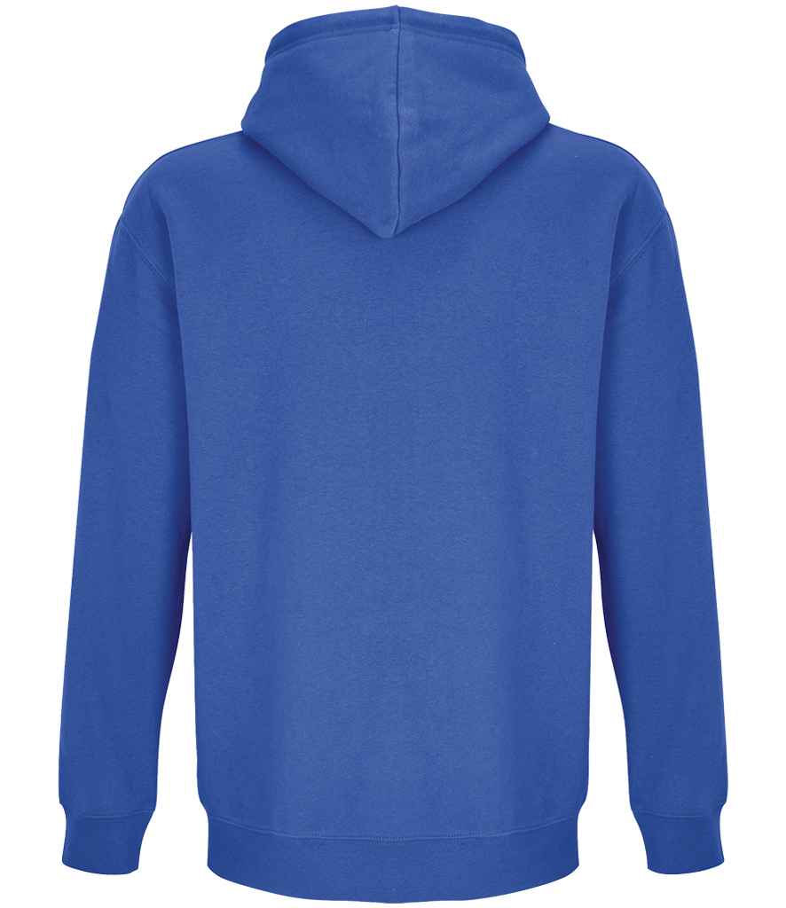 SOL'S Unisex Carter Full Zip Hoodie in Royal Blue, back view