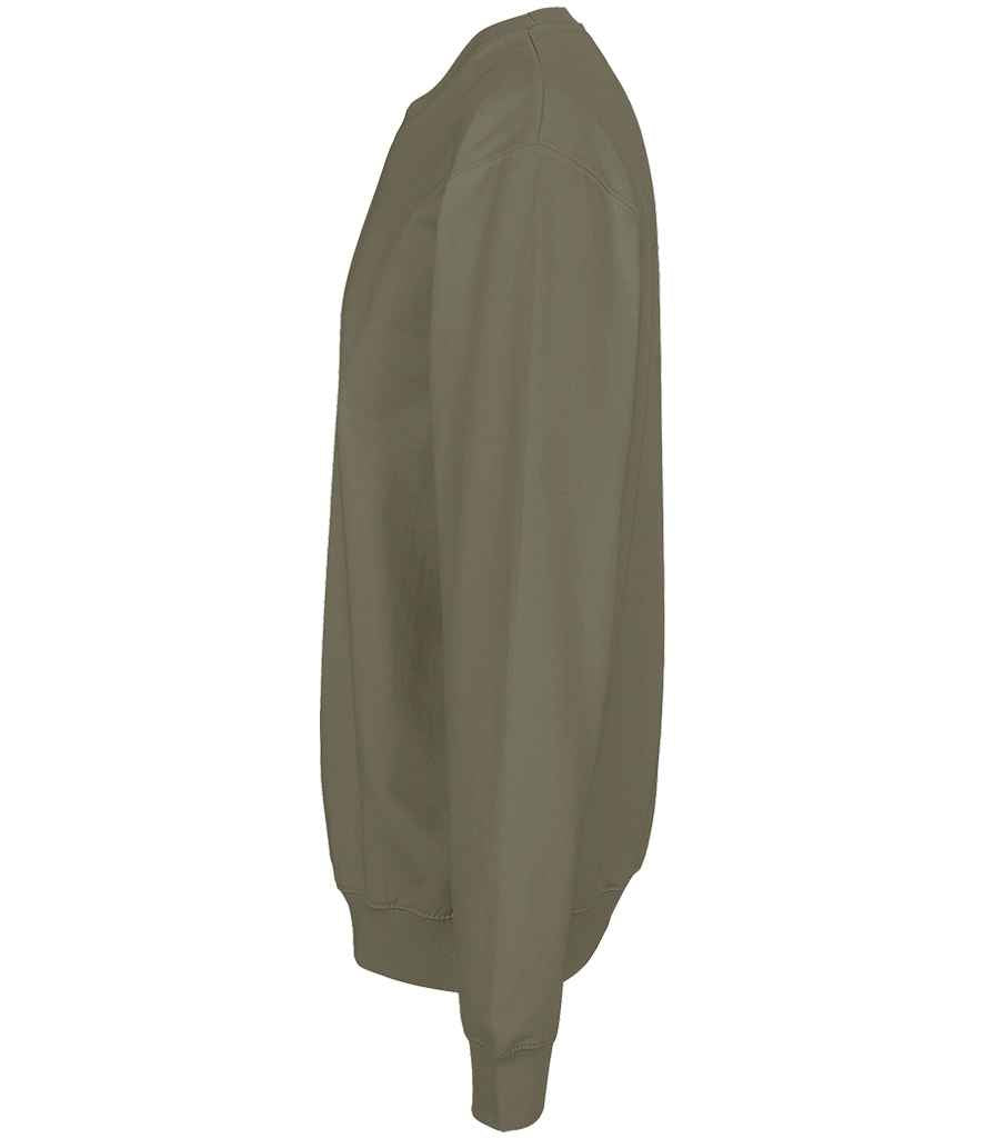 SOL'S Unisex Columbia Sweatshirt in Army, side view