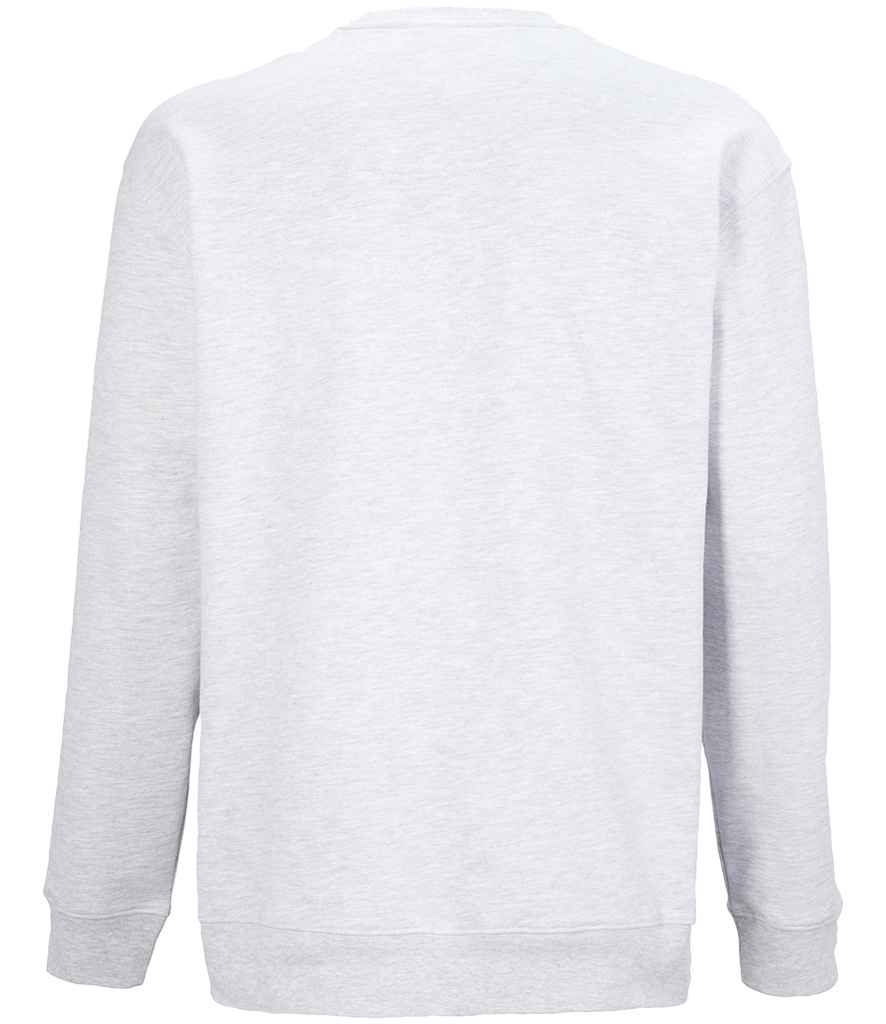 SOL'S Unisex Columbia Sweatshirt in Ash, back view