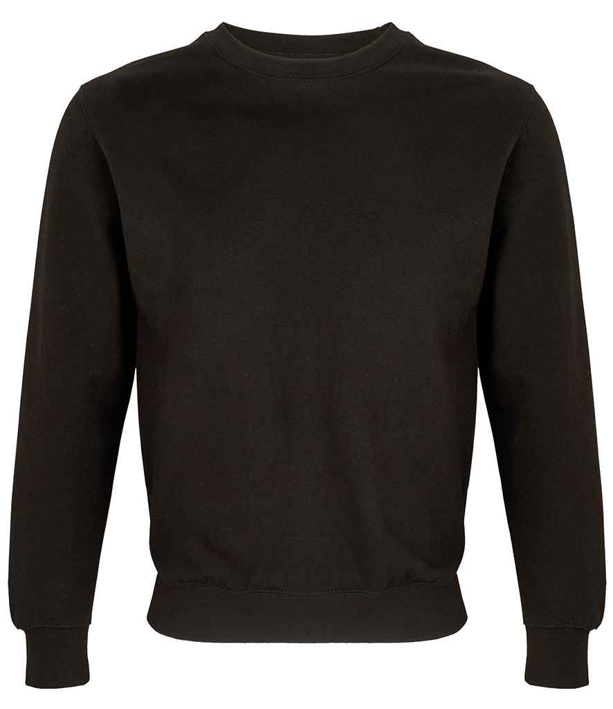 SOL'S Unisex Columbia Sweatshirt in Black, front view