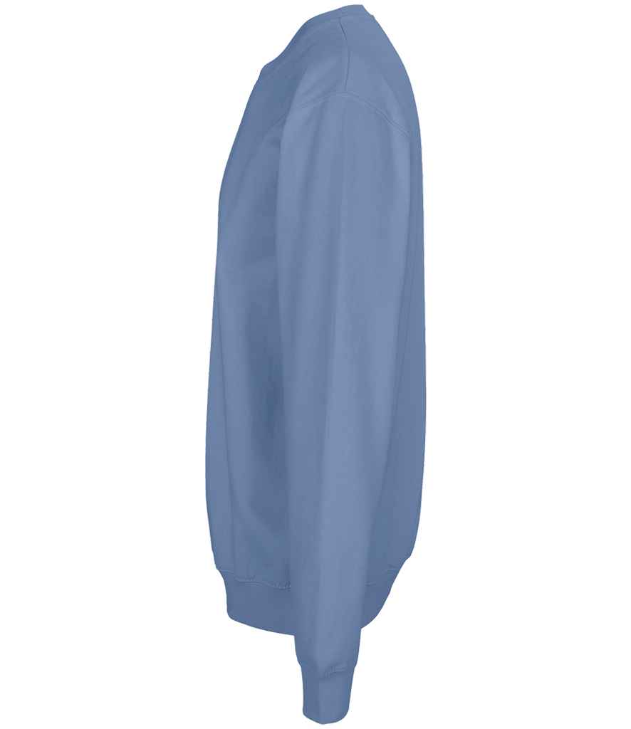 SOL'S Unisex Columbia Sweatshirt in Blue, side view