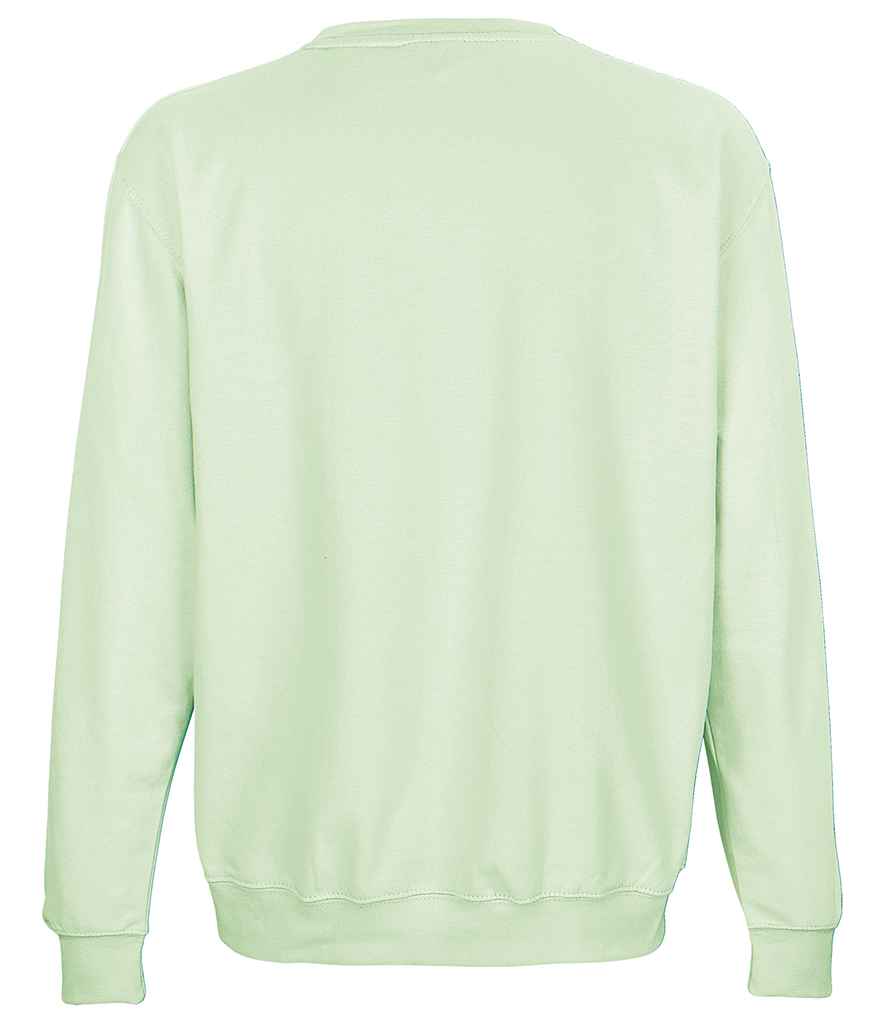 SOL'S Unisex Columbia Sweatshirt in Creamy Green, back view