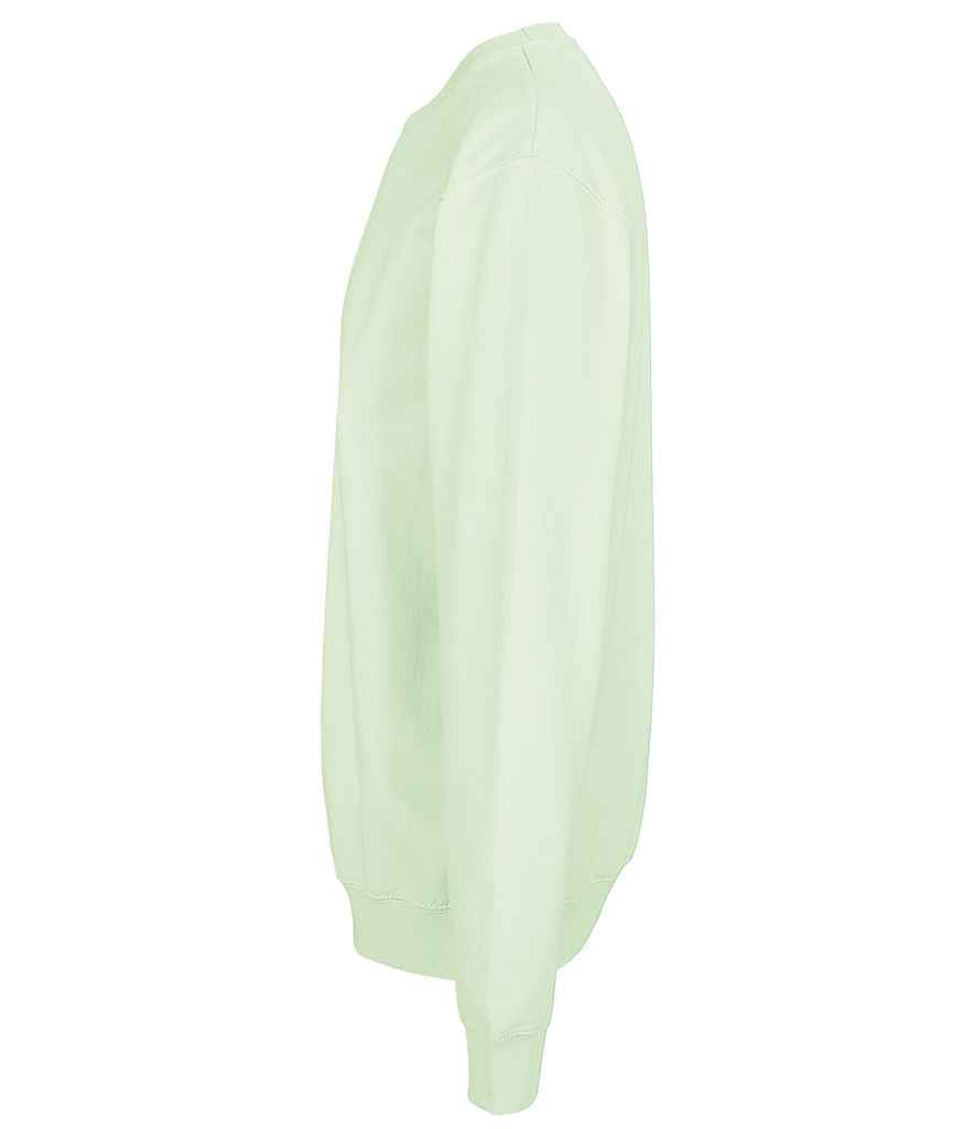 SOL'S Unisex Columbia Sweatshirt in Creamy Green, side view