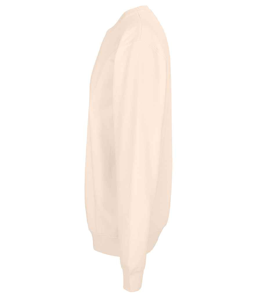 SOL'S Unisex Columbia Sweatshirt in Creamy Pink, side view