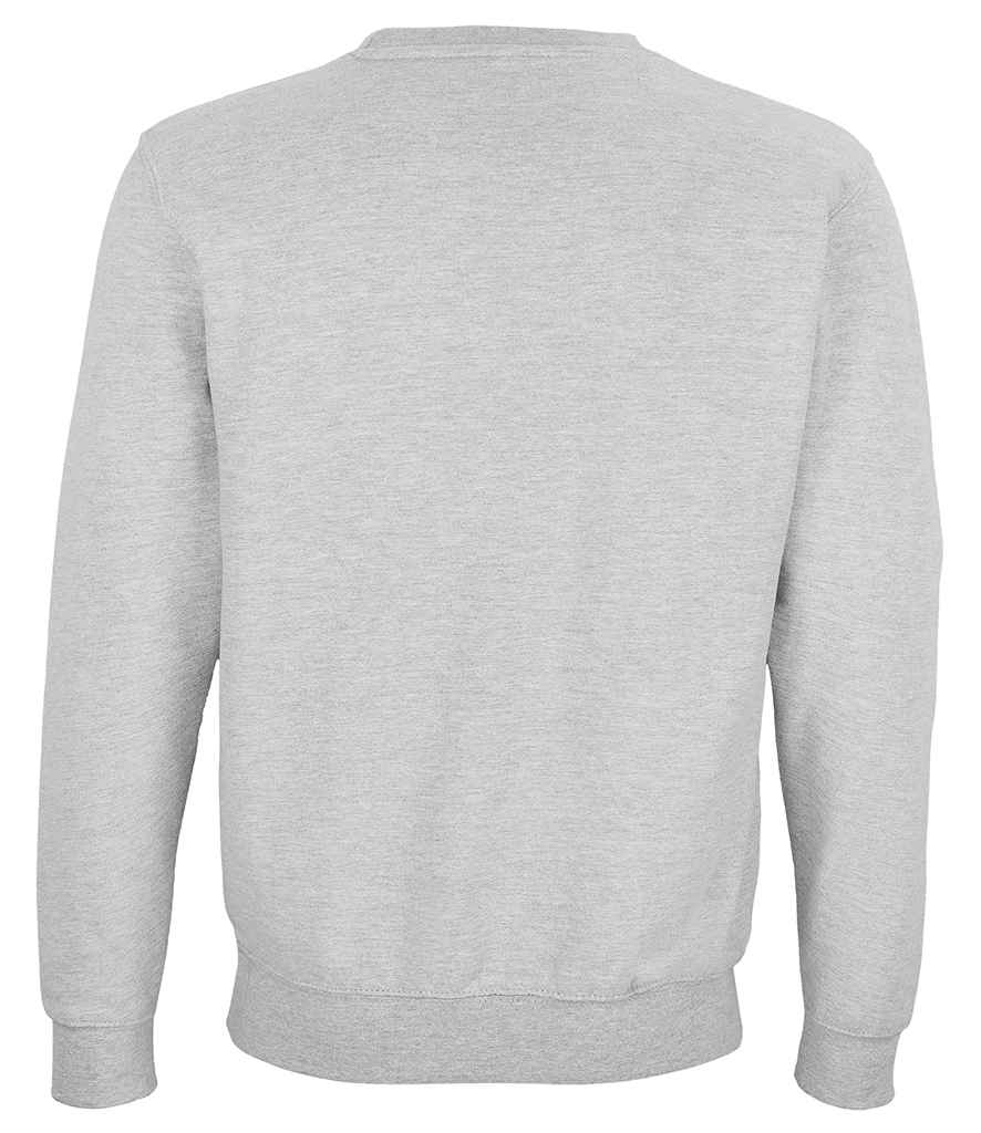 SOL'S Unisex Columbia Sweatshirt in Grey Marl, back view