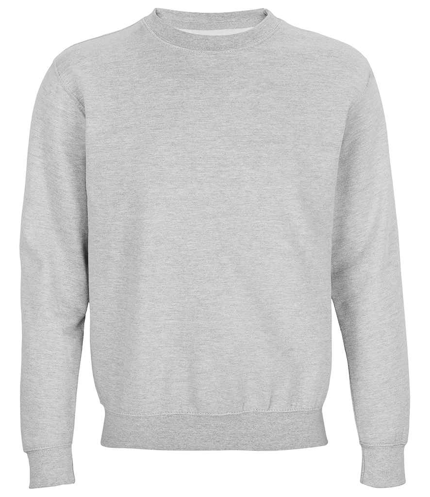 SOL'S Unisex Columbia Sweatshirt in Grey Marl, front view