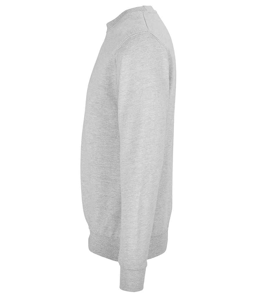SOL'S Unisex Columbia Sweatshirt in Grey Marl, side view