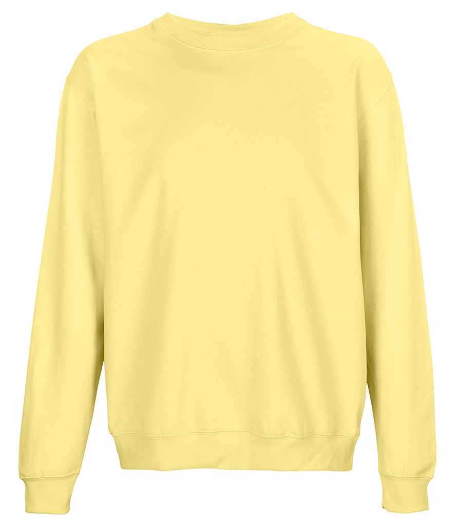 SOL'S Unisex Columbia Sweatshirt in Light Yellow, front view