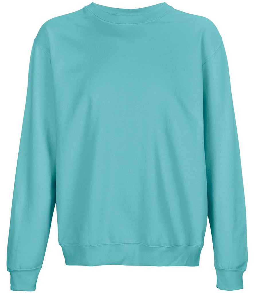 SOL'S Unisex Columbia Sweatshirt in Pool Blue, front view