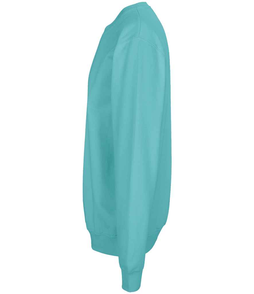 SOL'S Unisex Columbia Sweatshirt in Pool Blue, side view