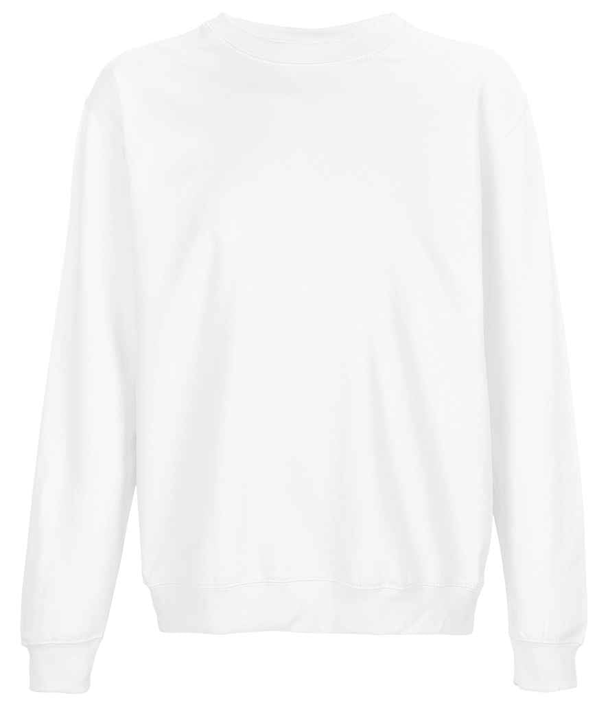 SOL'S Unisex Columbia Sweatshirt in White, front view