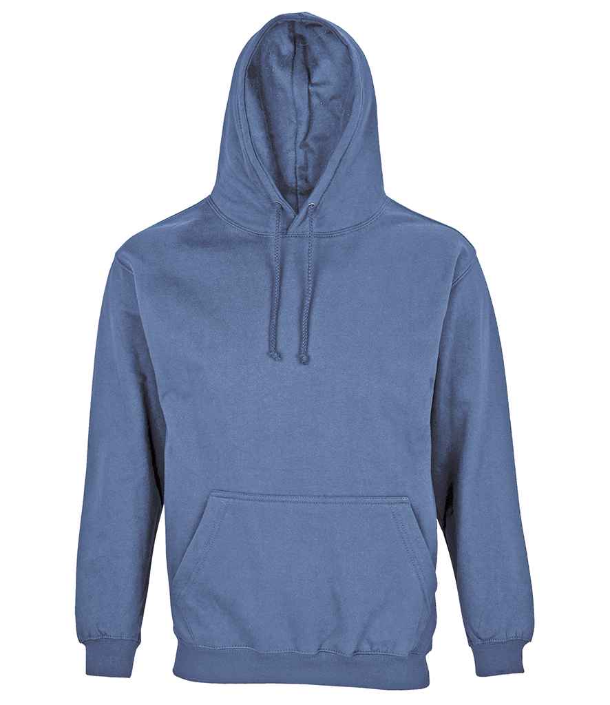 SOL'S Unisex Condor Hoodie in Blue, front view